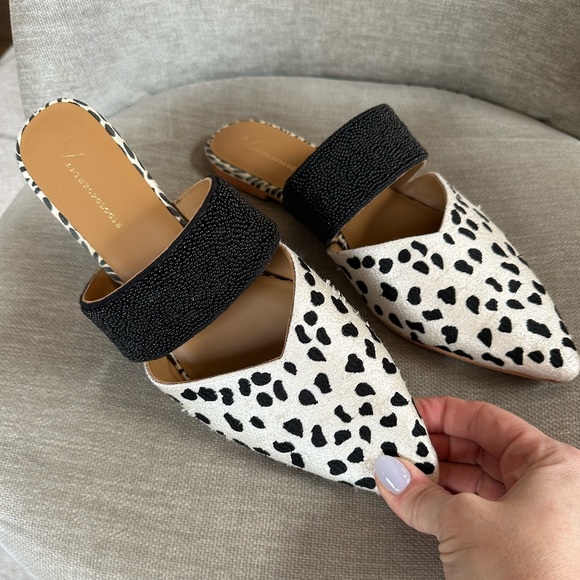 Anthropologie Shoes - Anthropologie Paz Beaded Backless Mules EUC